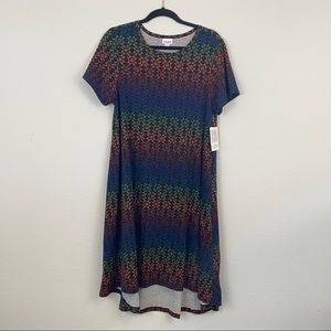 NWT LulaRoe | Rainbow Carly Dress | Large